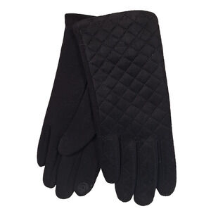 LA Express Women's Blk Gloves W/Touch Screen Compatible Fingertips, M/L, NWT